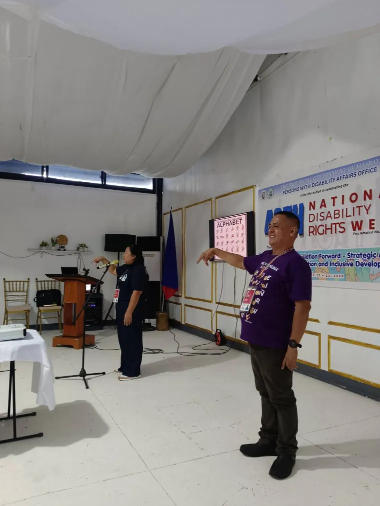 Persons with Disability Affairs Office Conducts Basic Filipino Sign Language Training in Celebration of the 48th National Disability Rights Week · Photo 3