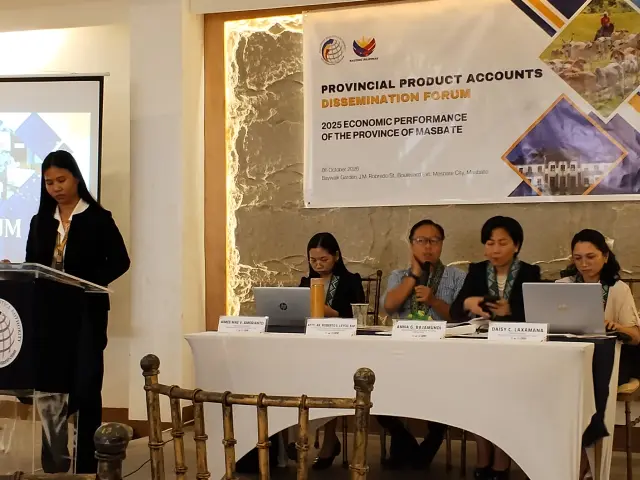 Masbate Highlights 2025 Economic Performance at Provincial Product Accounts Dissemination Forum